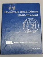 Complete Folder Roosevelt Dimes 1945-1969