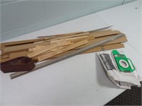 Cardboard and wood strips, related