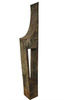Midcentury Variegated Patina Metal Sculpture