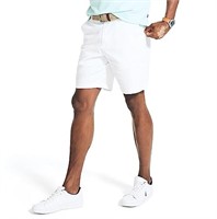 Nautica mens Classic Fit Flat Front Stretch Solid
