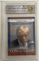 8/24/23 DONALD TRUMP "NEVER SURRENDER" CARD
