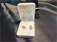 24 Karat Gold Earring Studs - In box