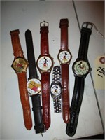 Lot (6) Character Watches - Mickey Mouse