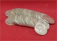 Forty 1964 Silver Kennedy Half Dollars