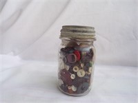 Atlas Ball Jar with Buttons