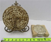 Stone Calendar Decor & Stone Etched Coasters