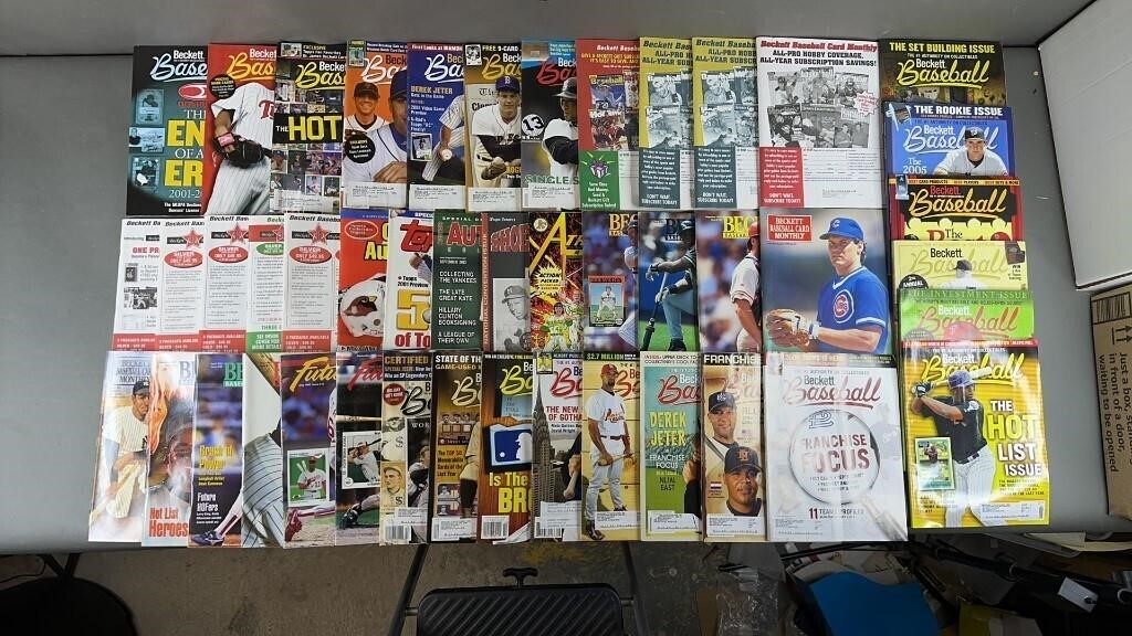 45pc MLB Baseball Card Price Guide Magazines