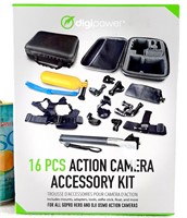 Kit d'accessoires 16pcs pour caméra d'action, neuf