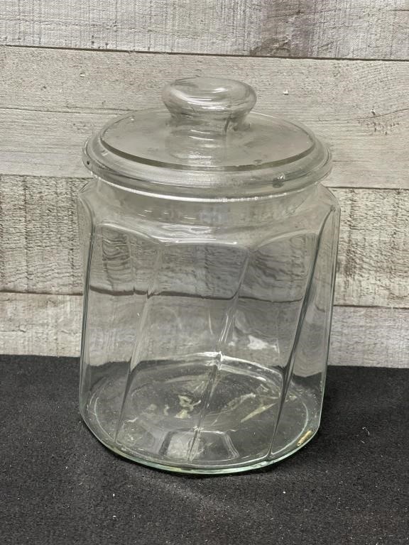 Vintage Cigar Jar 2 Chips On Inside Rim 8.5"