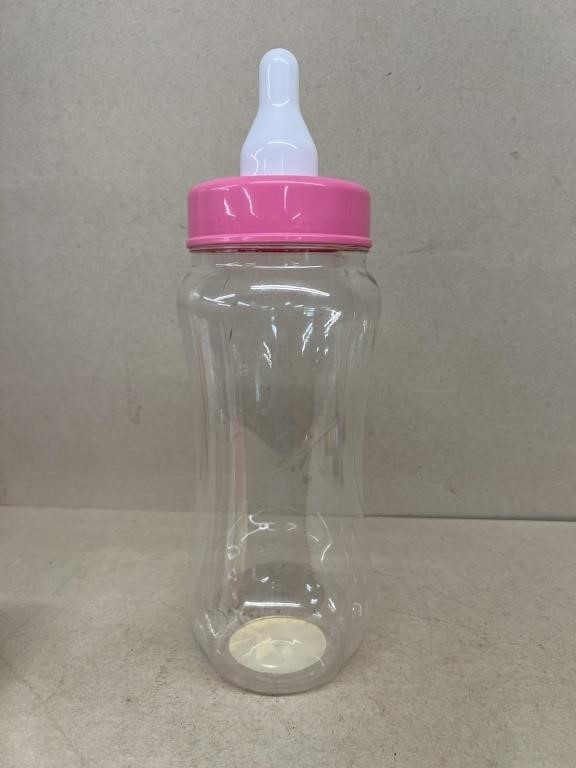 Plastic baby bottle bank