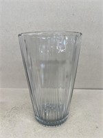 Large clear glass vase