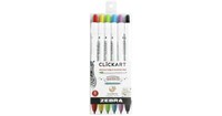 Zebra Click Art Retractable Marker Pen, Fine Point