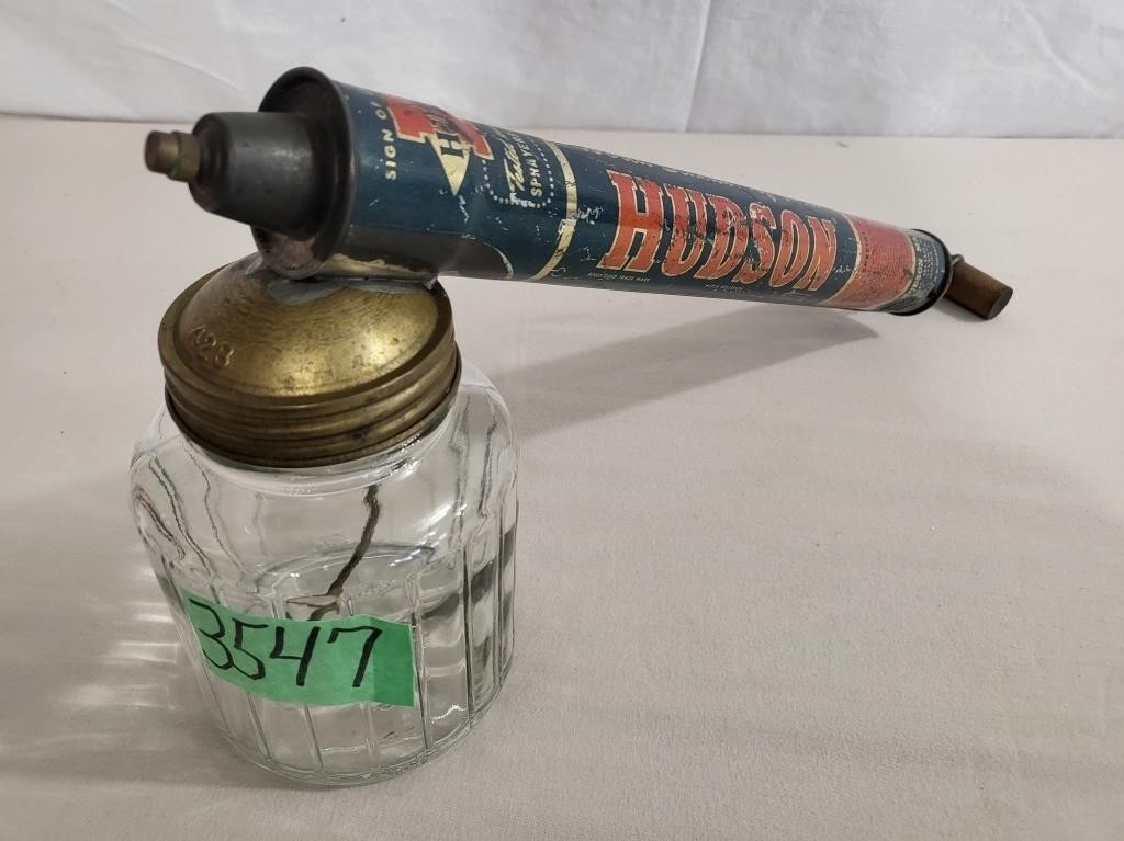 Vintage Hudson Sprayer, Glass Measuring Container