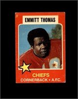 1975 Wonder Bread #2 Emmitt Thomas P/F to GD+