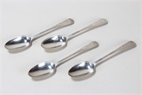 Set of Four George III Sterling Silver Serving