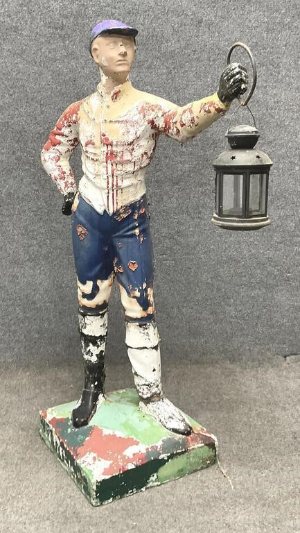 Solid Concrete Lawn Jockey