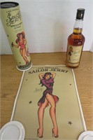 Sailor Jerry Spiced Rum Poster, Bottle & Box