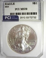 2016 Silver Eagle PCI MS70