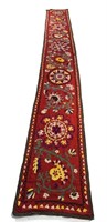 SILK EMBROIDERED SUZANI WALL RUNNER