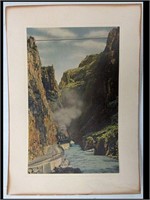 PICTURE - SUSPENSION BRIDGE - ROYAL GORGE, COLO.