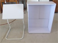 white shelf & adjustable stand