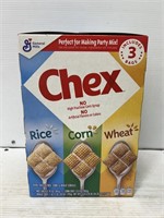 Chex cereal includes three bags includes best by