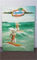 Cadre publicitaire Cheddar Tropical, 51"×37"×1"