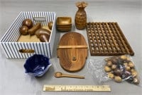 Wood MCM Collectible Items