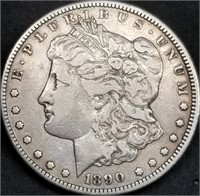 1890-CC US Carson City Morgan Silver Dollar VF