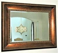 Beveled Mirror in Heavy Molded Frame