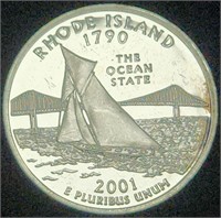 2001-S Washington Silver Proof Quarter RI GEM