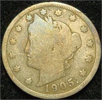 1905 Liberty Head V Nickel - Toner!