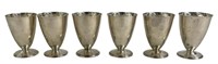 SET OF 6 STERLING SILVER TOASTING CUPS