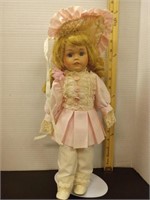 Porcelain doll 16in tall