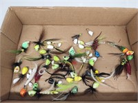 Lot of Hand Tied Popper Fishing Lures