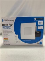 DEWSTOP BATH FAN WITH SELECTABLE LED LIGHTING AND