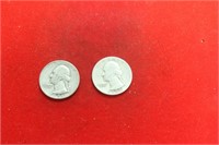 Lot of 2 Silver Quarters