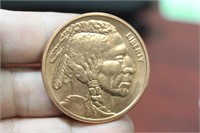 A One Ounce Buffalo Copper Coin