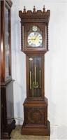 Oak Case Grandfather Clock W/German Movement