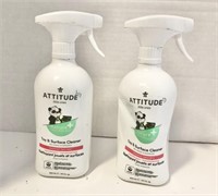 2 pk Attitude - Toy & Surface Cleaner Unscented,