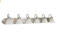 Volume Lighting 6-Light Brushed Nickel Bath Light