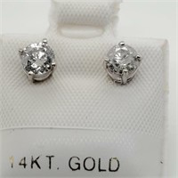 14K White Gold Diamond Earrings $3000