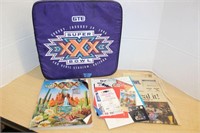 SELECTION OF SUPER BOWL ITEMS INCLUDING TICKET