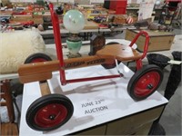 WOOD AND METAL RADIO FLYER SCOOTER