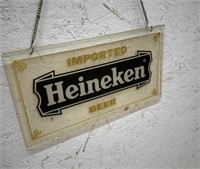 plastic Heineken sign 18x10