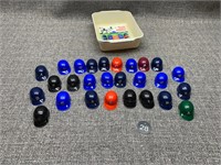 Collection of Mini Baseball Helmets