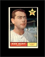 1961 Topps #156 Ken Hunt EX to EX-MT+