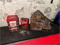Metal House; Tobacco Tins