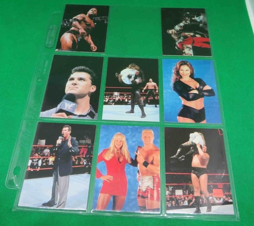 8x 1999 WWE Wrestling Smackdown Cards The Rock ++