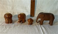 Wooden Elephant Salt & Pepper Shakers, Elephant